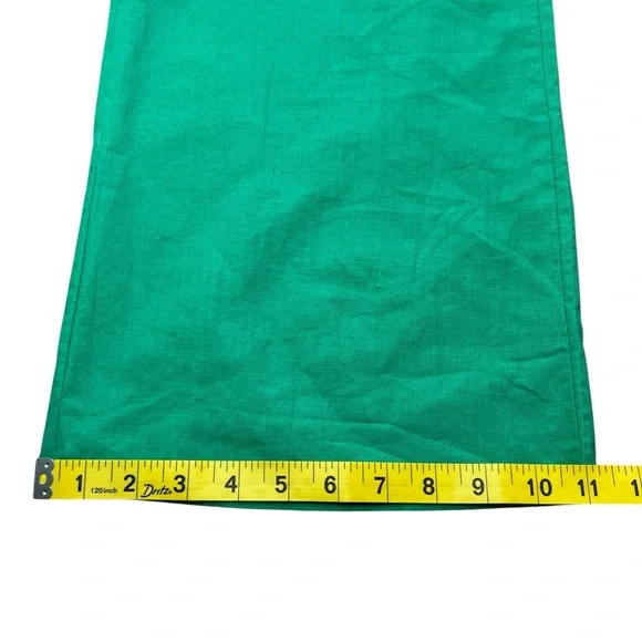 Commense Green Wide Leg Pants with Tie Waist - Picture 14 of 16